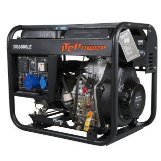 Дизельний генератор ITC Power DG6000LE (5.5 кВт, ATS) (34401)