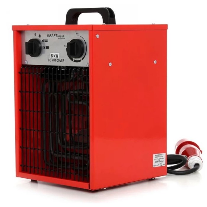 Електричний тепловентилятор Kraft&Dele KD11719 (6 кВт) (65157) Електричний тепловентилятор Kraft&Dele KD11719 (6 кВт) (65157)