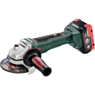 Акумуляторна безщіткова болгарка Metabo WB 18 LTX BL 125 Quick (18 В, 2х5.5 А*год, 125 мм) (613077660)