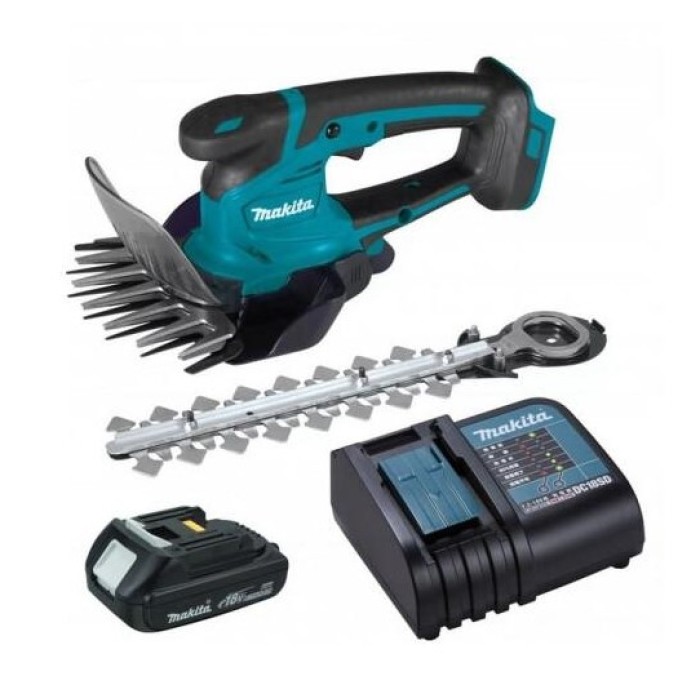 Акумуляторні ножиці + кущоріз Makita DUM111SYX (18 В, 1.5 А*год, 200 мм) Акумуляторні ножиці + кущоріз Makita DUM111SYX (18 В, 1.5 А*год, 200 мм)