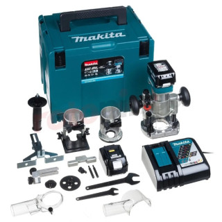 Акумуляторний фрезер Makita DRT50RTJX2 (18 В, 2х5 А*год)