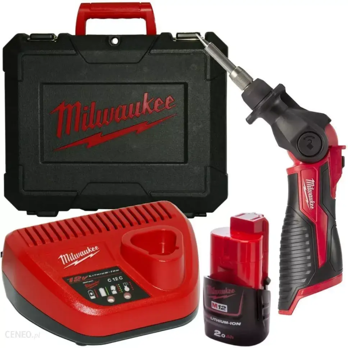 Акумуляторний паяльник Milwaukee M12 SI-201C (12 В, 2 А*год, 90 Вт) (4933459761) Акумуляторний паяльник Milwaukee M12 SI-201C (12 В, 2 А*год, 90 Вт) (4933459761)
