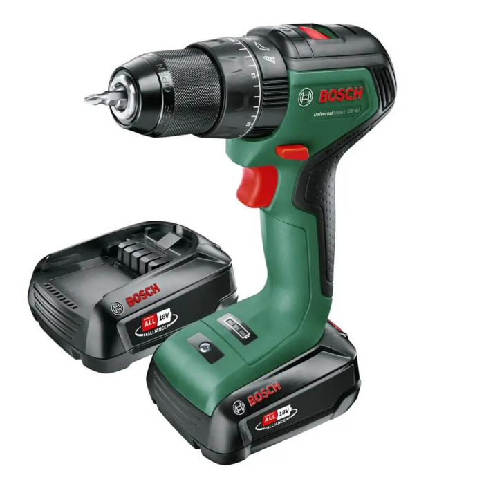 Акумуляторний дриль-шуруповерт Bosch Universal Impact 18 V-60 (18 В, 2 А*год) (0603131020) Акумуляторний дриль-шуруповерт Bosch Universal Impact 18 V-60 (18 В, 2 А*год) (0603131020)