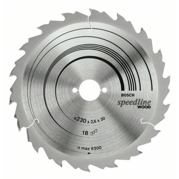 Bosch Диск пильний 230х30х18Т/1,8 Speedline