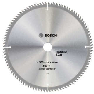 Bosch Диск пильний 305х30х100Т Optiline Eco