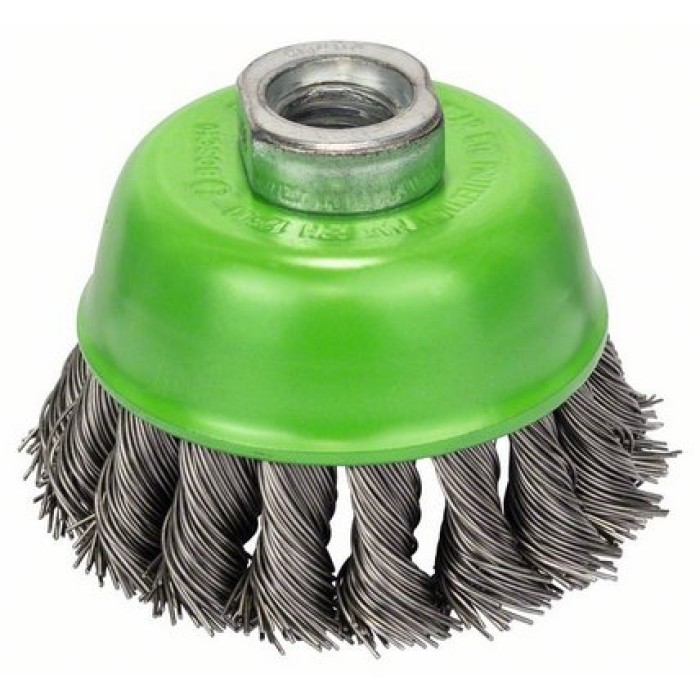 Bosch Щітка чашкова, плетений дріт 75 мм М14 Heavy for Inox