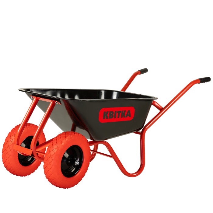 Будівельна двоколісна тачка КВІТКА PRO Formula 1 Industrial (100 л, 180 кг, ПУ) (110-4069) Будівельна двоколісна тачка КВІТКА PRO Formula 1 Industrial (100 л, 180 кг, ПУ) (110-4069)