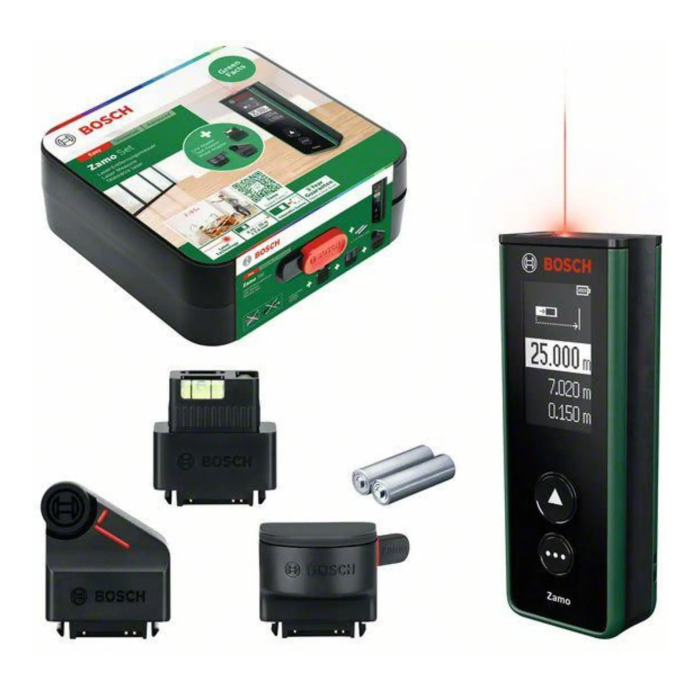 Далекомір лазерний Bosch Zamo IV Set UNI (25 м) (0603672901) Далекомір лазерний Bosch Zamo IV Set UNI (25 м) (0603672901)