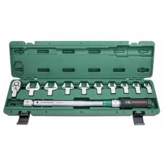Динамометричний ключ Jonnesway T30200NS (40-200 Н*м, 1/2") + 9 змінних насадок (13-30 мм)
