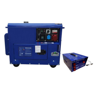 Дизельгенератор JJ POWER DS55 (5.5 кВт, ~3ф, 400 В) з блоком автоматики ATS-W-50A-1