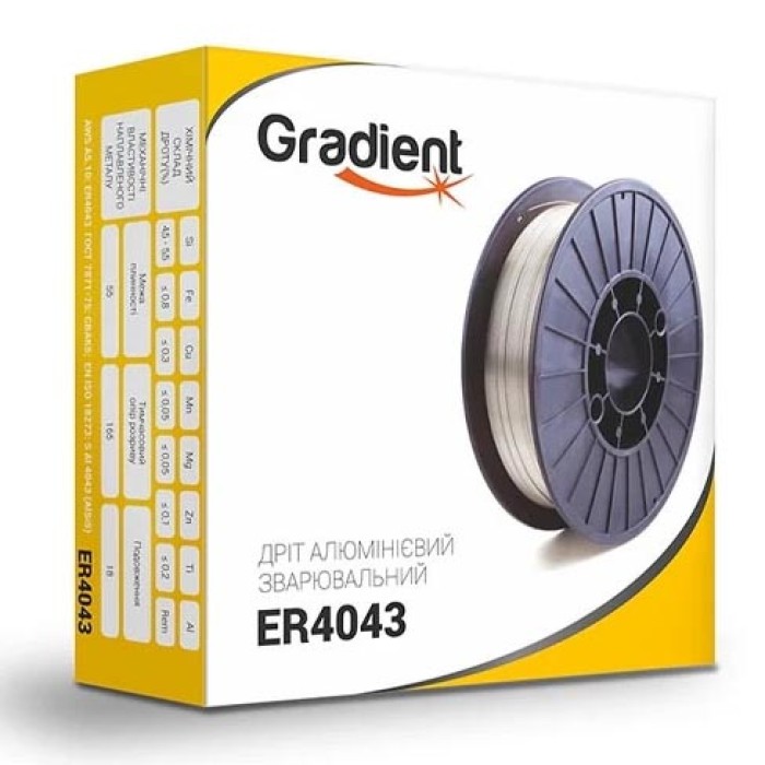 Алюминиевая сварочная проволока GRADIENT ER4043 Ø 1мм (2 кг) AlSi