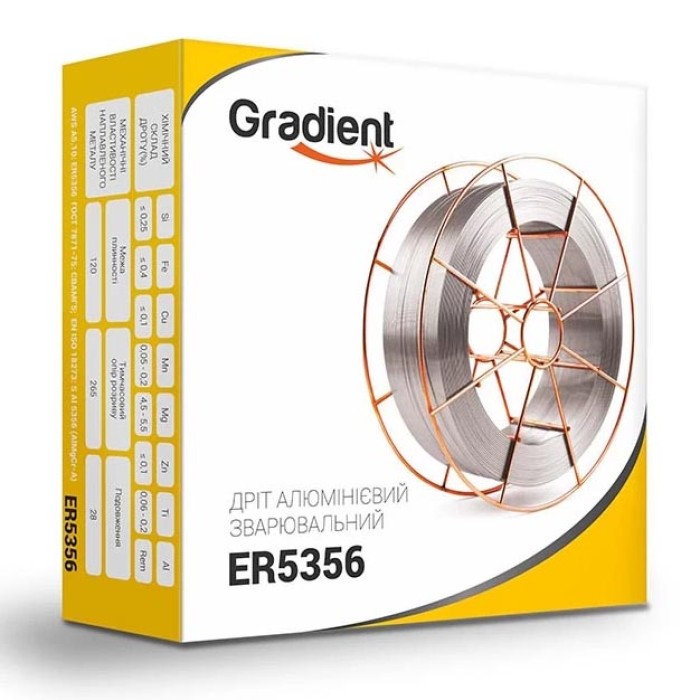 Алюминиевая проволока Gradient ER5356 1.2 мм (7 кг) AlMg5Cr(A)