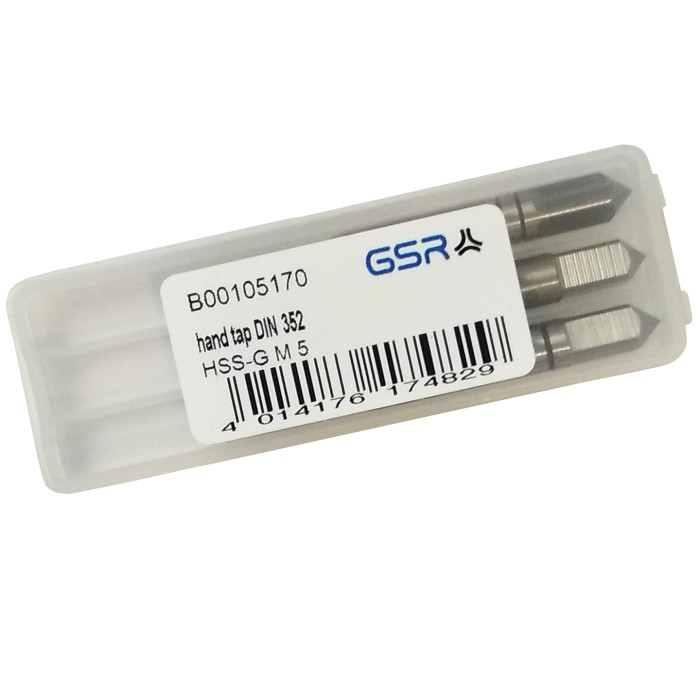 GSR Мітчик ручний набір DIN 352 HSS-G М5 GSR Мітчик ручний набір DIN 352 HSS-G М5