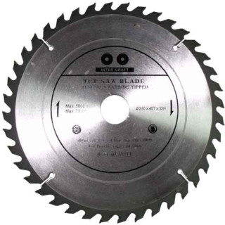 Диск пильний 250х32х40Т з напайками, Inter Craft/Сила