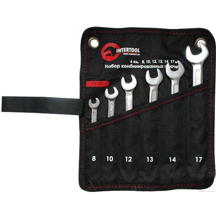 Intertool Набір ключів ріжкових 6-17 мм PRO CrV (6 шт)