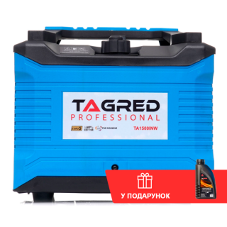 Інверторний бензогенератор TAGRED TA1500INW + олива (1.5 кВт)