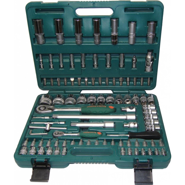 Jonnesway Набір торцевих головок 1/4" DR та 1/2" DR (94 пр)
