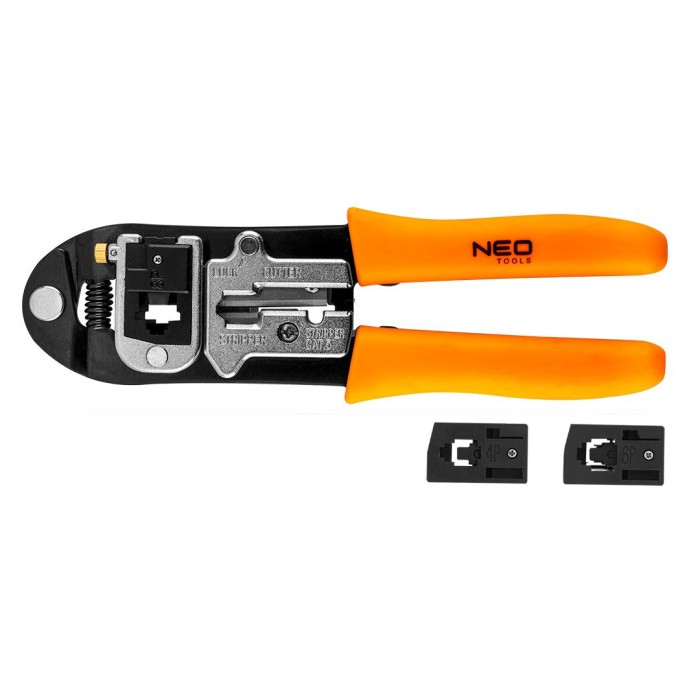 Кліщі для обтискання телефонних наконечників NEO Tools (4P, 6P, 8P) (01-501) Кліщі для обтискання телефонних наконечників NEO Tools (4P, 6P, 8P) (01-501)