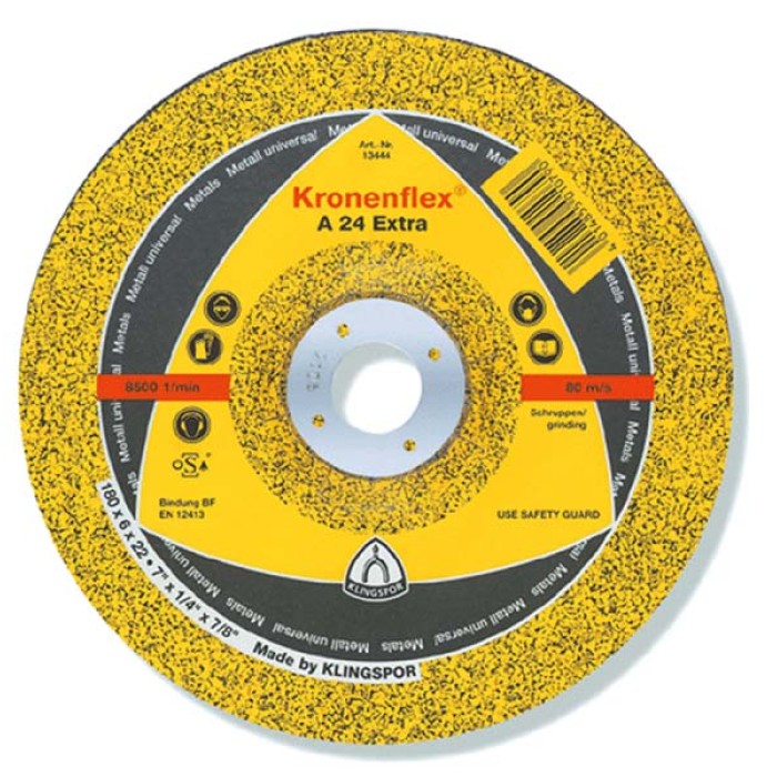 Klingspor Круг відрізний 115х2,5х22 А24 прямий (41 профіль GEK) Extra, метал Klingspor Круг відрізний 115х2,5х22 А24 прямий (41 профіль GEK) Extra, метал