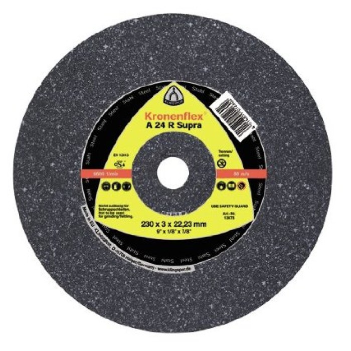 Klingspor Круг зачисний А24 R Supra Inox 125х6,0х22 нержавійка