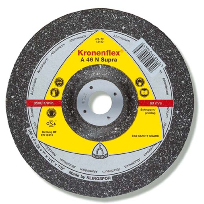 Klingspor Круг зачисний А46 N Supra 125х6,0х22 алюміній