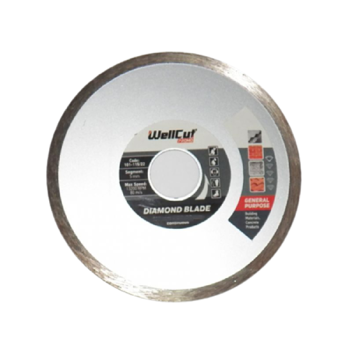 Круг алмазний WellCut Promo (115х22.23 мм) (101-115/22) Круг алмазний WellCut Promo (115х22.23 мм) (101-115/22)