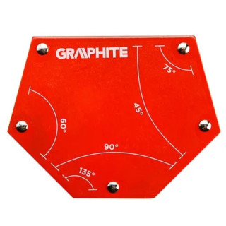 Магнітний зварювальний кутник Graphite (111 х 136 х 24 мм) (56H905)