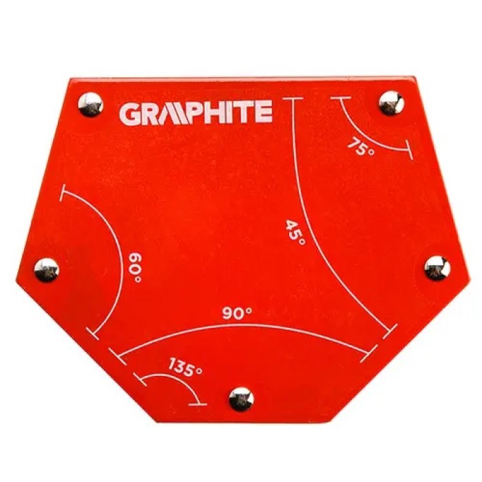 Магнітний зварювальний кутник Graphite (111 х 136 х 24 мм) (56H905) Магнітний зварювальний кутник Graphite (111 х 136 х 24 мм) (56H905)