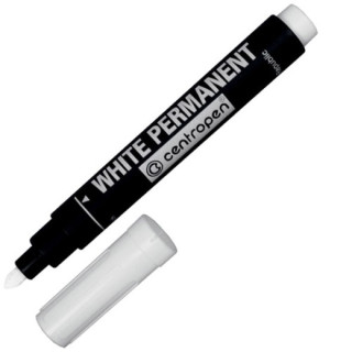 Маркер перманентний CENTROPEN White Permanent (2.5 мм, білий) (8586/11)