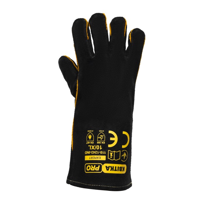 Краги зварювальника КВІТКА PRO Expert (12 пар, XL) (110-1243) Краги зварювальника КВІТКА PRO Expert (12 пар, XL) (110-1243)