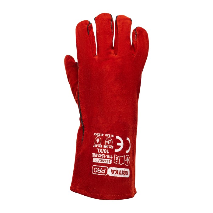 Краги зварювальника КВІТКА PRO Standard (10" / XL) (110-1242-IND) Краги зварювальника КВІТКА PRO Standard (10" / XL) (110-1242-IND)