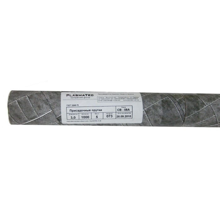 PlasmaTec Прутки присадочні СВ08А 4 мм 5 кг