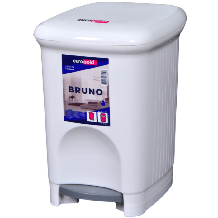 Сміттєве відро з педаллю Eurogold Bruno (16 л) (841116) Сміттєве відро з педаллю Eurogold Bruno (16 л) (841116)